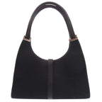 Gucci Jackie Cotton Canvas Black Shoulder — view 2