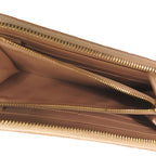 Bottega Veneta Zip Around Maxi Intrecciato Leather Beige Wallet — view 7