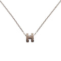 Hermes Mini Pop ST 02 63 Metal Gray Necklace