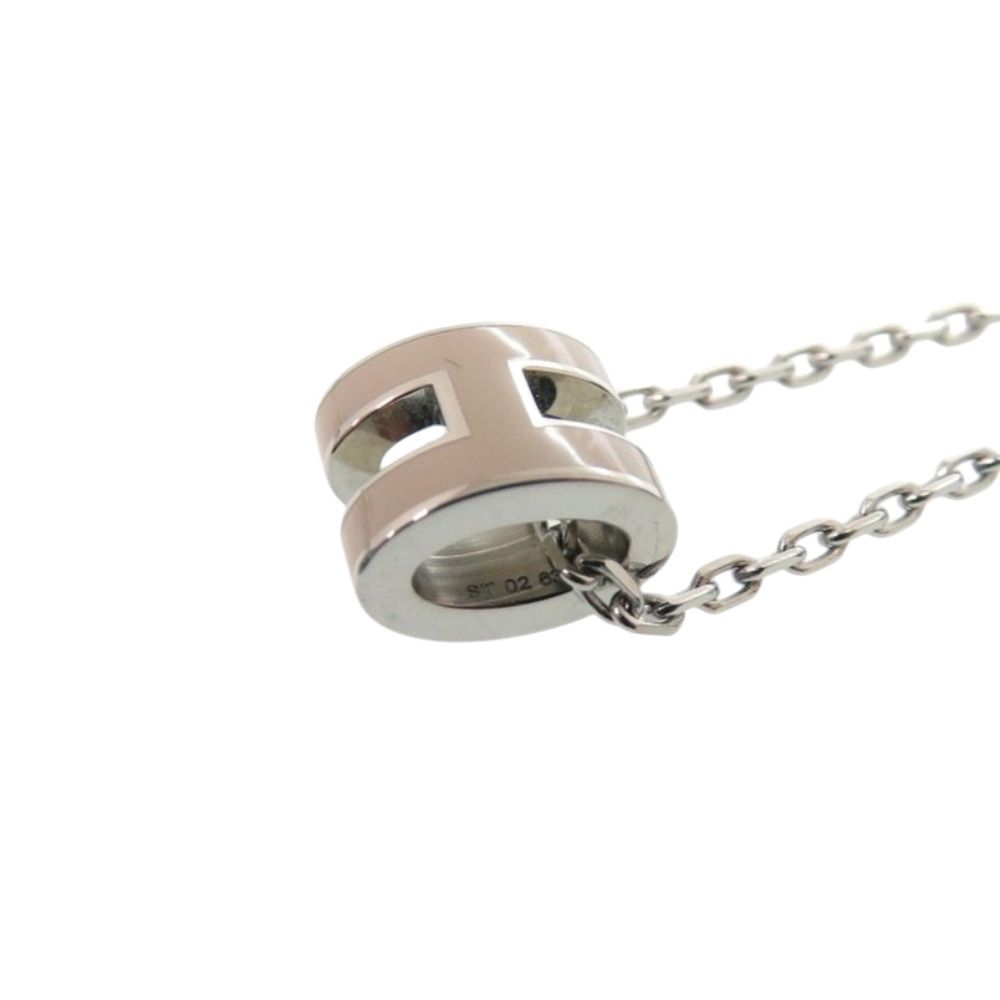Hermes Mini Pop ST 02 63 Metal Gray Necklace — view 4