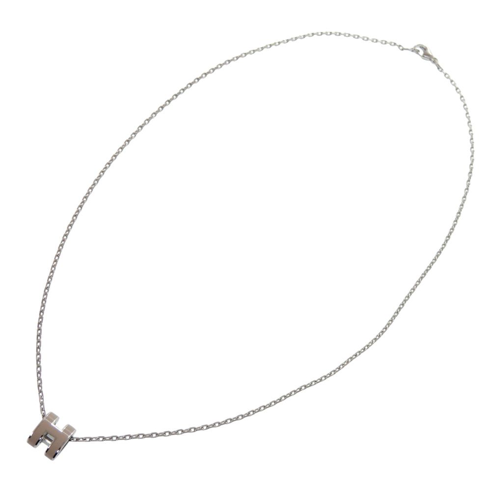 Hermes Mini Pop ST 02 63 Metal Gray Necklace — view 3