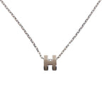 Hermes Mini Pop ST 02 63 Metal Gray Necklace — view 2