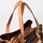 Louis Vuitton Rivet Handbag Monogram Leather Brown Gold — view 8