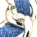Chanel CC Logo Brooch Denim Metal Blue — view 5