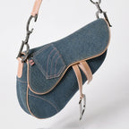 Dior Saddle Bag Galliano Era Denim Pink — view 3