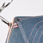 Dior Saddle Bag Galliano Era Denim Pink — view 8
