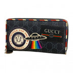 Gucci Wallet GG Supreme Black Silver