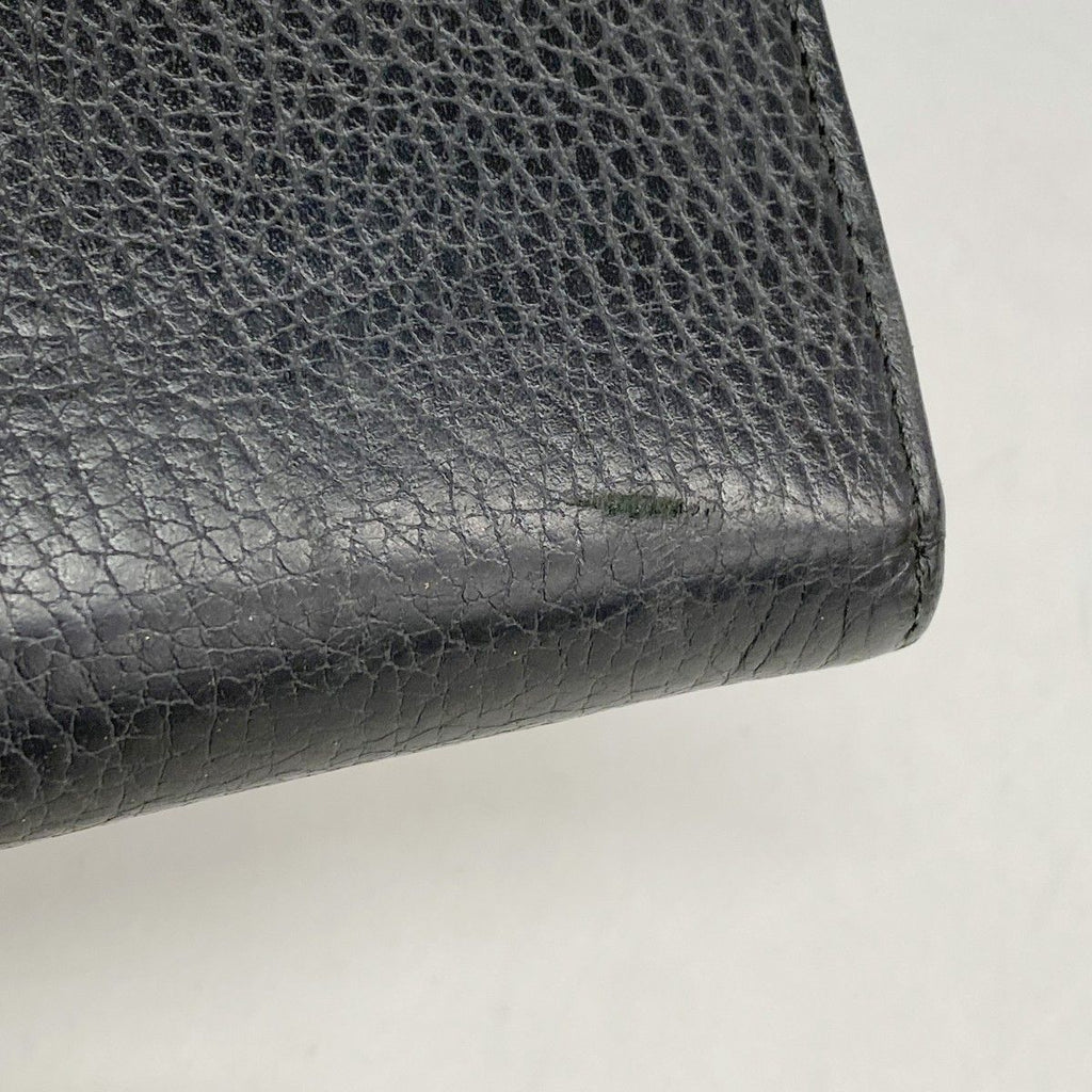 Gucci Wallet GG Marmont Leather Black Gold — view 5