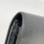 Gucci Wallet GG Marmont Leather Black Gold — view 6