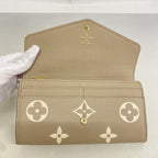 Louis Vuitton Wallet Monogram Empreinte Bicolor Portefeuille Sarah NM Tourterell — view 8