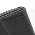 Chanel Trifold Wallet Coco Button Leather Black Champagne Gold — view 8