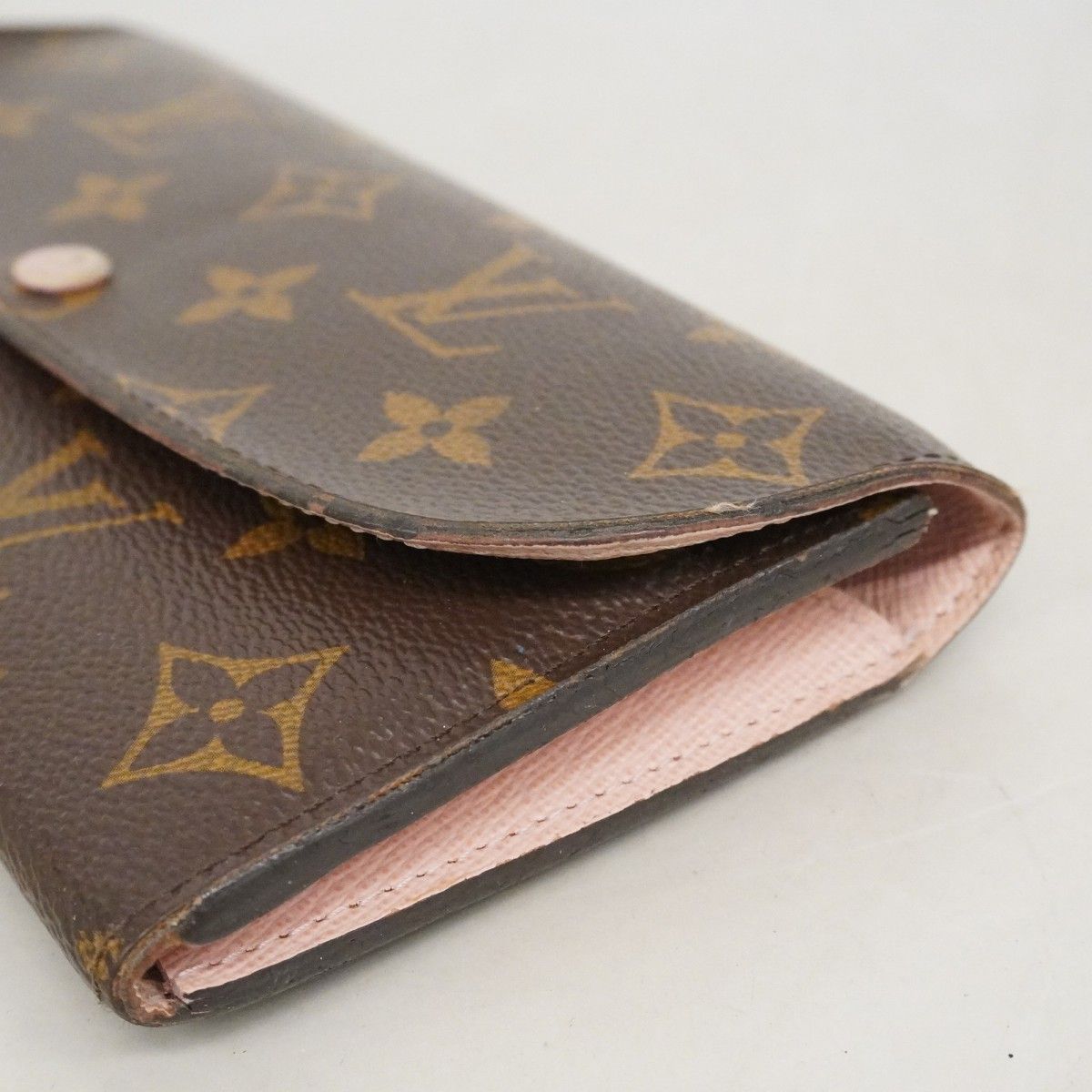 Louis Vuitton Wallet Monogram Portefeuille Emily Brown Rose Velours — view 7