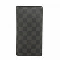 Louis Vuitton Wallet Damier Graphite Portefeuille Brazza Black