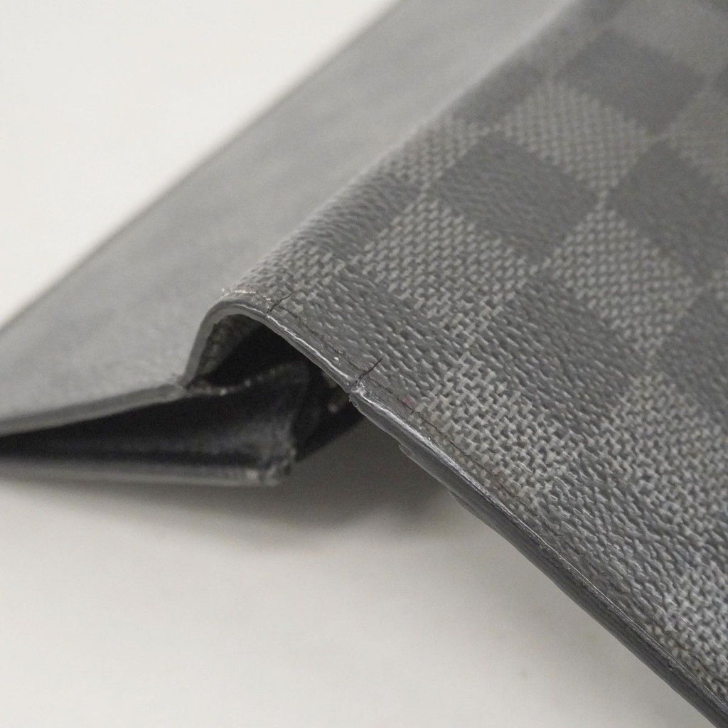 Louis Vuitton Wallet Damier Graphite Portefeuille Brazza Black — view 5