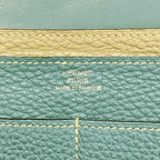 Hermes Wallet Dogon GM Togo Blue Jean Etoupe Silver — view 4