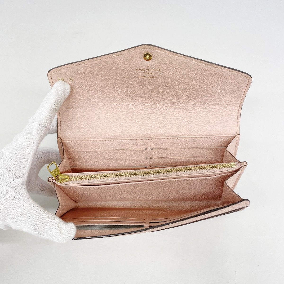 Louis Vuitton Wallet Monogram Empreinte Portefeuille Sarah Rose Poudre — view 3