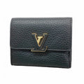 Louis Vuitton Trifold Wallet Taurillon Portefeuille Capucines XS Noir