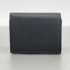 Louis Vuitton Trifold Wallet Taurillon Portefeuille Capucines XS Noir — view 8