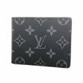 Louis Vuitton Billfold Monogram Eclipse Portefeuille Calf Black Wallet