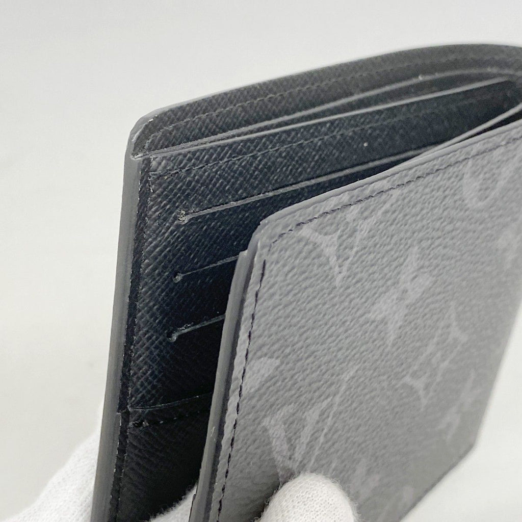 Louis Vuitton Billfold Monogram Eclipse Portefeuille Calf Black Wallet — view 5