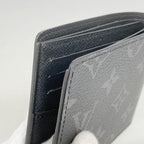 Louis Vuitton Billfold Monogram Eclipse Portefeuille Calf Black Wallet — view 5
