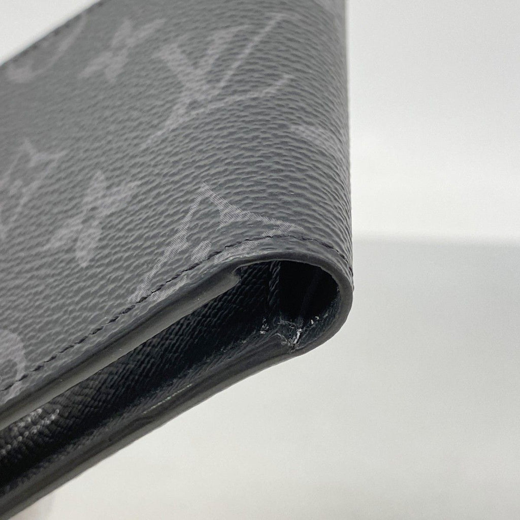 Louis Vuitton Billfold Monogram Eclipse Portefeuille Calf Black Wallet — view 6