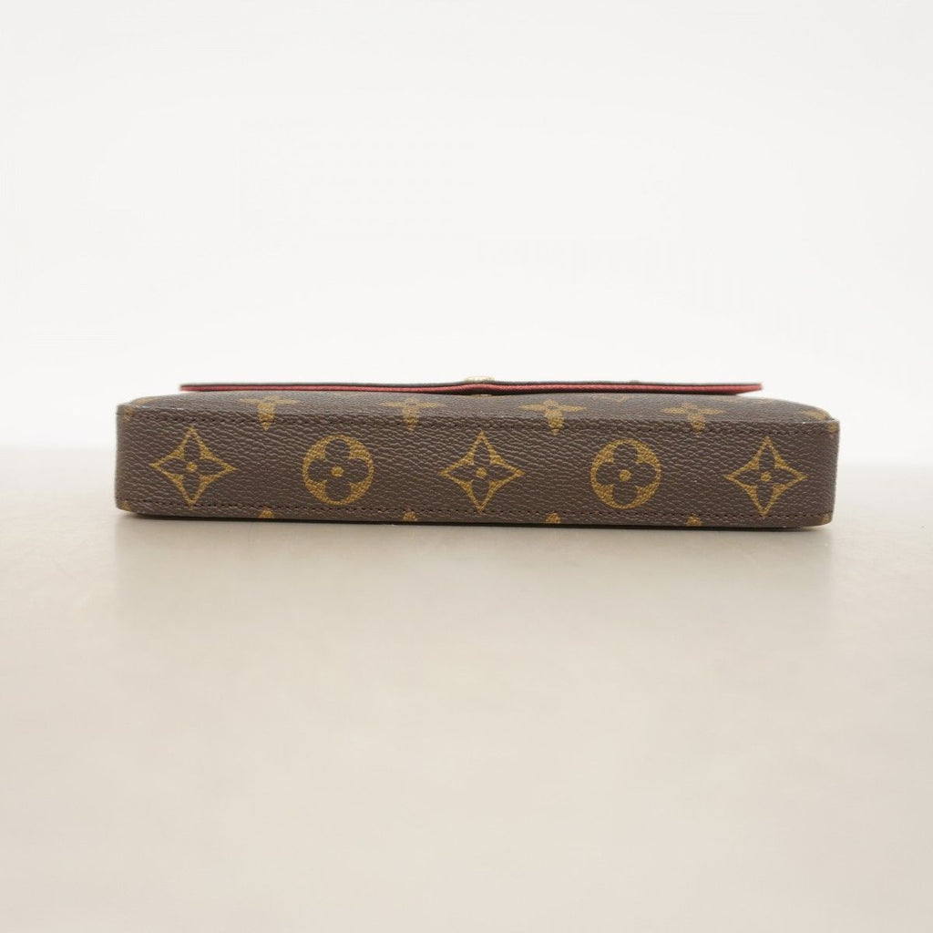 Louis Vuitton Shoulder Wallet Monogram Lovelock Pochette Felicie Brown — view 3
