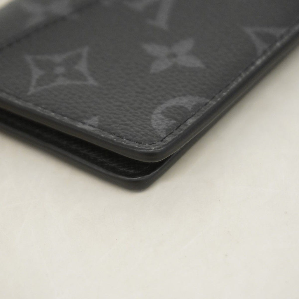 Louis Vuitton Card Case Monogram Eclipse Organizer de Poche Black — view 5