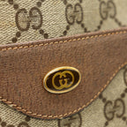 Gucci Tote Shoulder Bag GG Supreme Sherry Leather Vintage — view 3