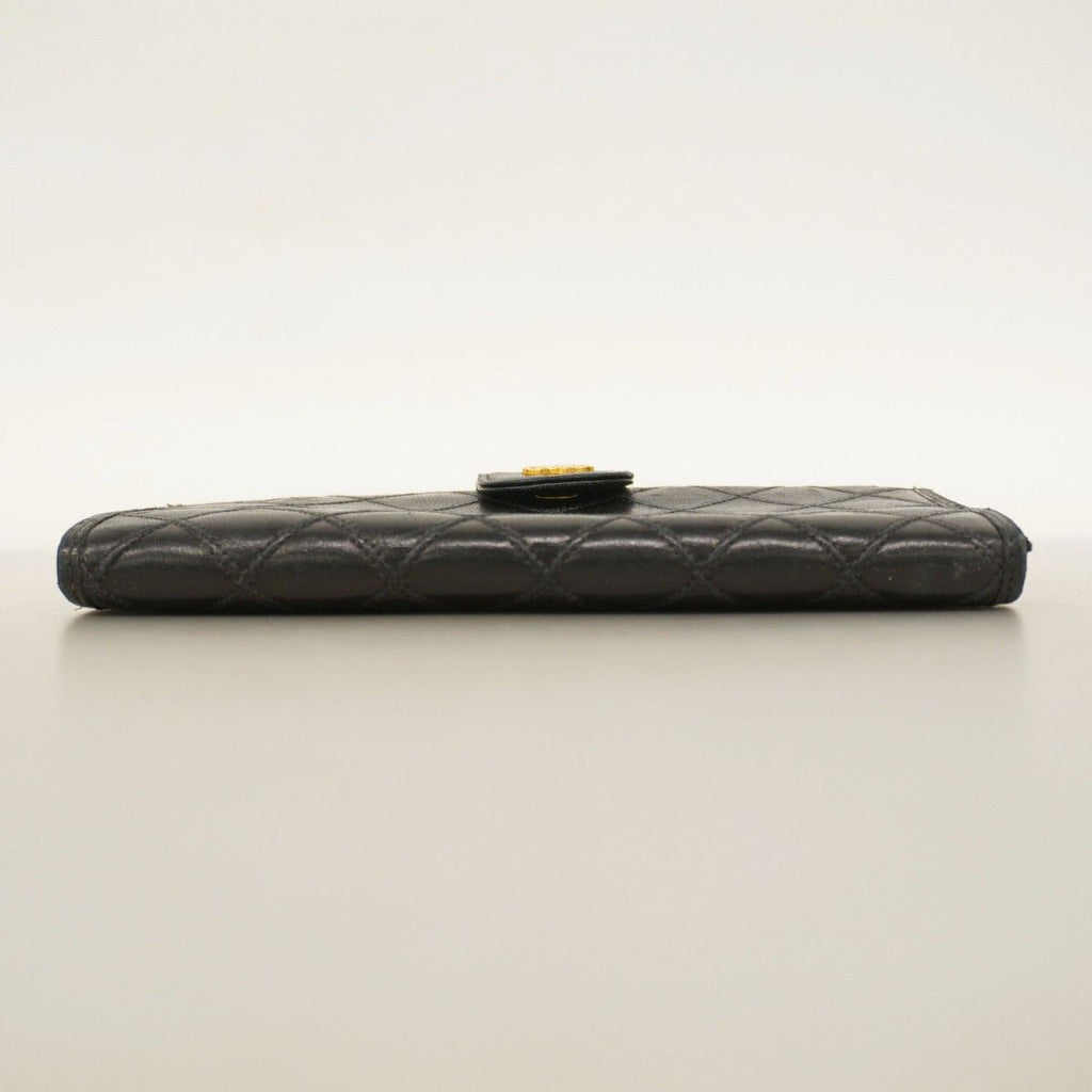 Chanel Wallet Bicolor Lambskin Black Gold — view 3