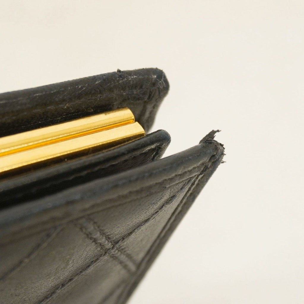 Chanel Wallet Bicolor Lambskin Black Gold — view 6