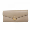 Fendi Wallet Leather Gray Ju Gold