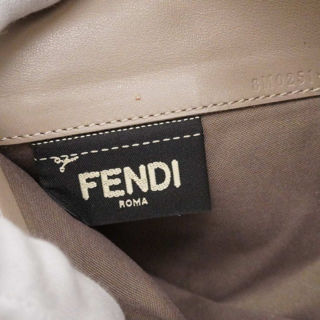 Fendi Wallet Leather Gray Ju Gold — view 4