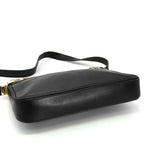 Gucci Vintage Shoulder Bag Leather Sherry Black — view 5