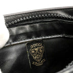 Gucci Vintage Shoulder Bag Leather Sherry Black — view 9