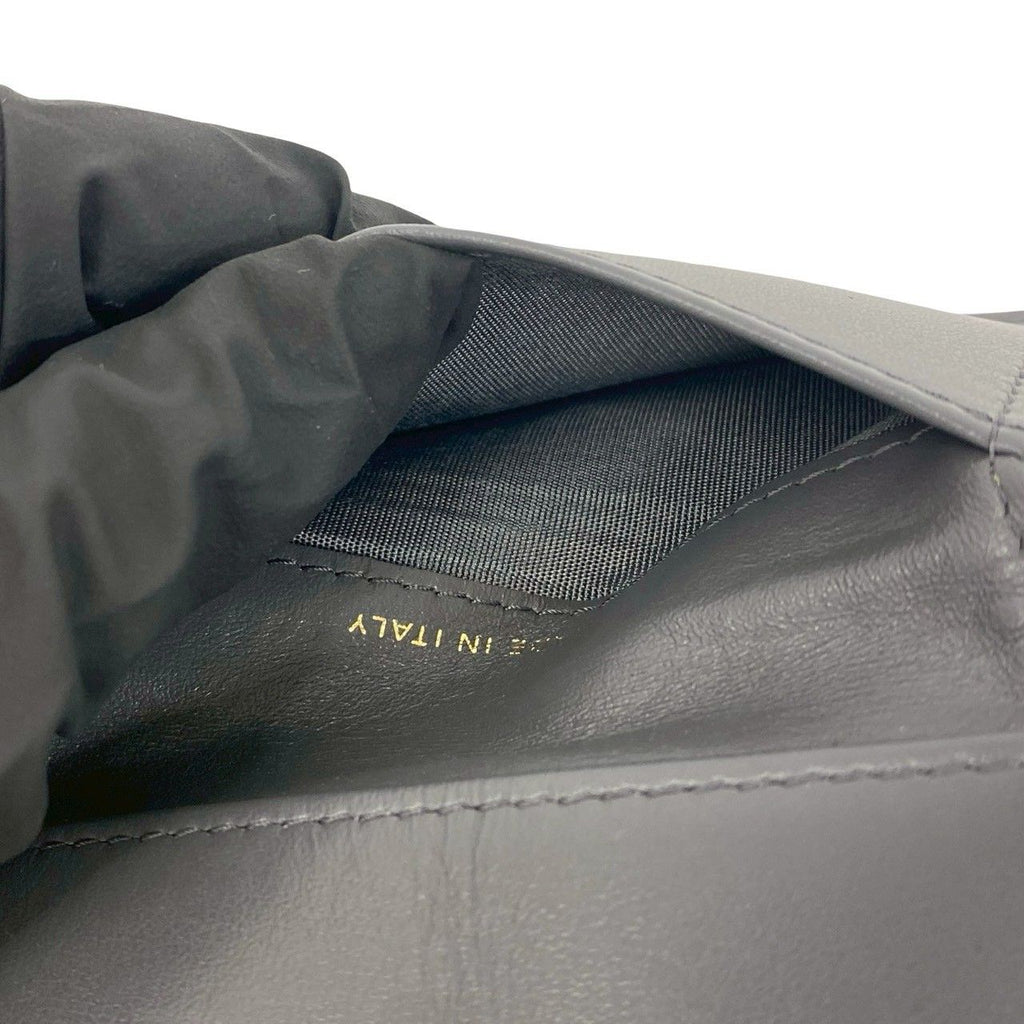 Chanel 19 CC Logo Lambskin Leather Trifold Wallet Mini Gray — view 9