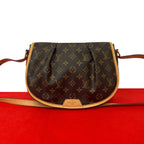 Louis Vuitton PM Monogram Leather Shoulder Bag Pochette Brown