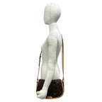 Louis Vuitton PM Monogram Leather Shoulder Bag Pochette Brown — view 2