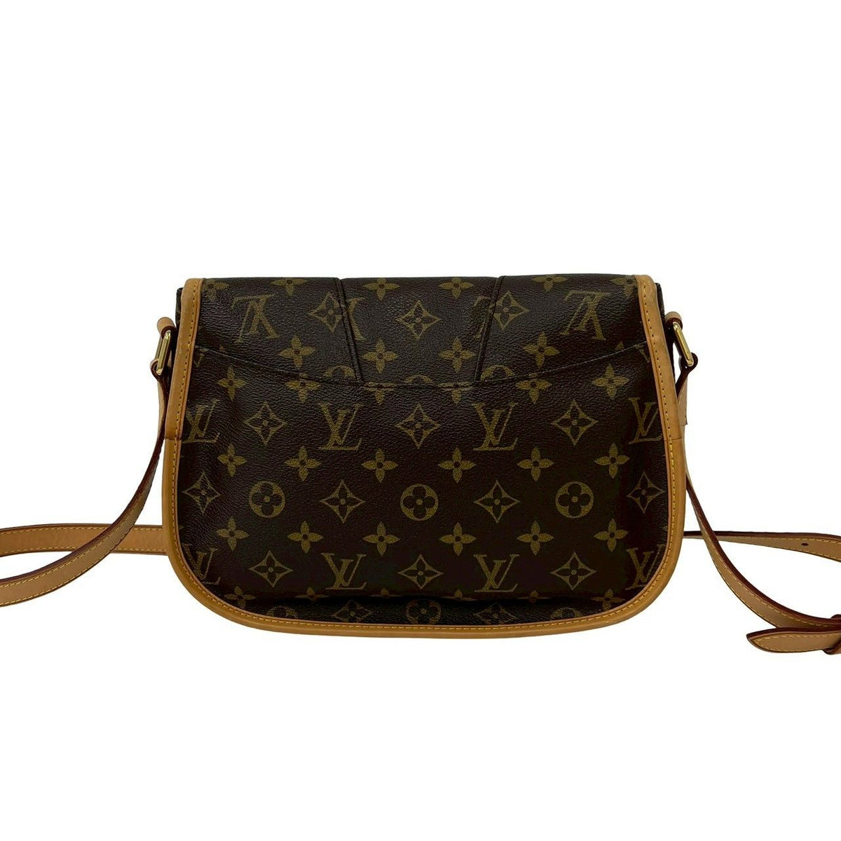 Louis Vuitton PM Monogram Leather Shoulder Bag Pochette Brown — view 3