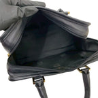 Loewe Vintage Amazona 28 Anagram Logo Leather Mini Boston Bag Black — view 9
