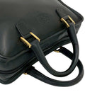 Loewe Vintage Amazona 28 Anagram Logo Leather Mini Boston Bag Black — view 4