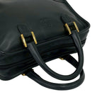 Loewe Vintage Amazona 28 Anagram Logo Leather Mini Boston Bag Black — view 4