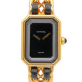Chanel Watch Premiere M Black Leather