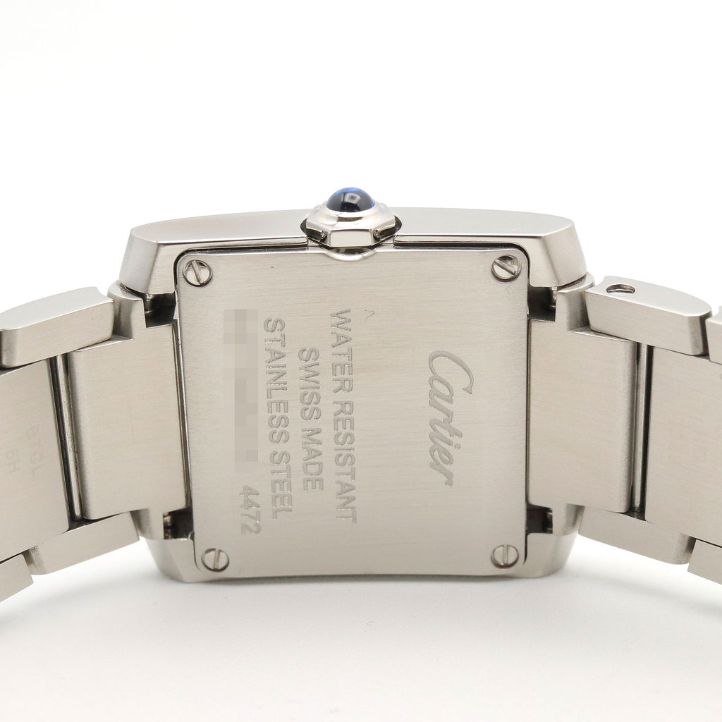 Cartier Watch Tank Francaise SM Silver Stainless Steel — view 5