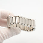 Cartier Watch Tank Francaise SM Silver Stainless Steel — view 8