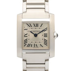Cartier Watch Tank Francaise SM Silver Stainless Steel