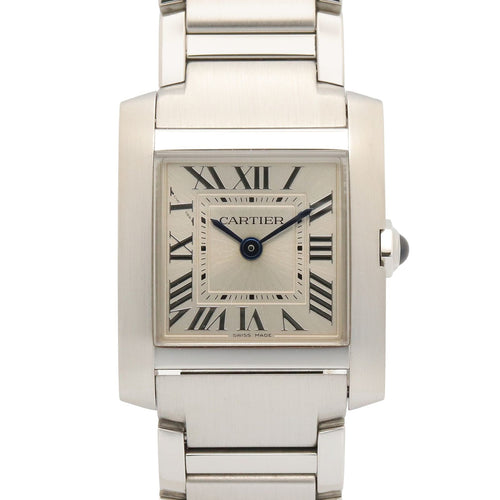 Cartier Watch Tank Francaise SM Silver Stainless Steel