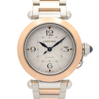 Cartier Watch Pasha de Cartier Silver 18k Pink Gold Stainless Steel Boys