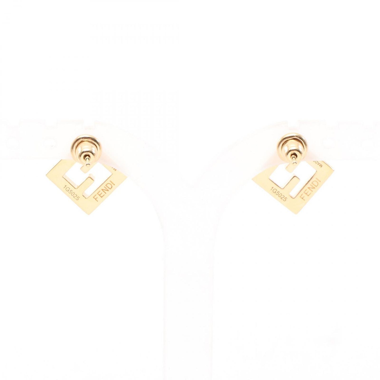 Fendi Earrings Forever Gold White — view 2