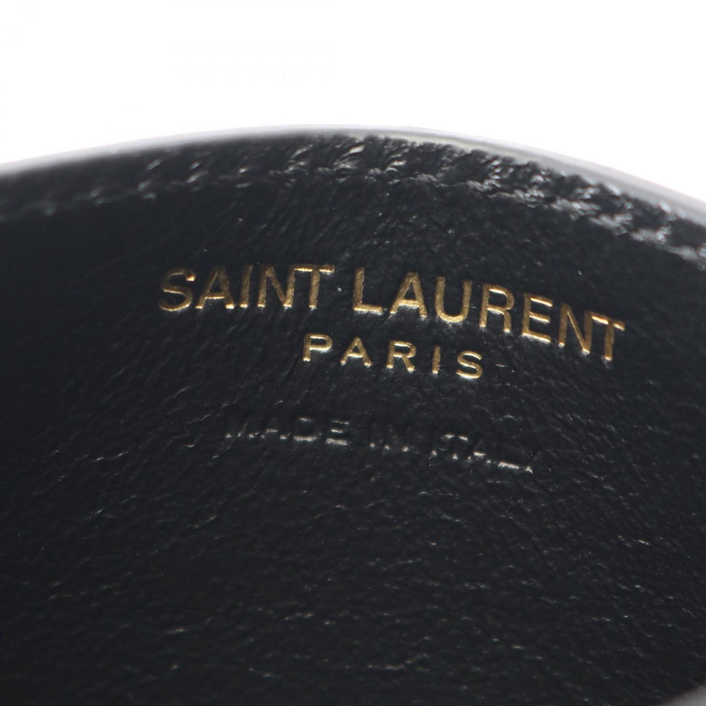 Saint Laurent Paris Card Case Tiny Cassandra Black Leather Holder — view 4
